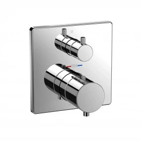 TOTO TBV02404U#CP Thermostatic Mixing Valve with Two-way Diverter Trim - Square