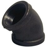 1 Black 45° Elbow