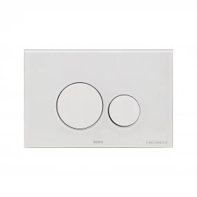 TOTO YT994#WH NEOREST® Rectangle Push Plate - Dual Button