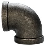 1 Black 90° Elbow