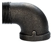 1 Black St 90° Elbow