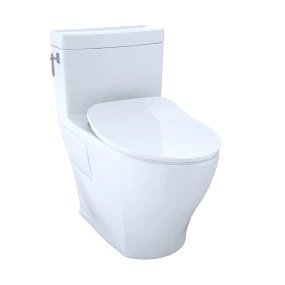 TOTO MS626234CEFG#01 Aimes® One-Piece Toilet, 1.28GPF, Elongated Bowl - WASHLET®+ Connection - Slim Seat